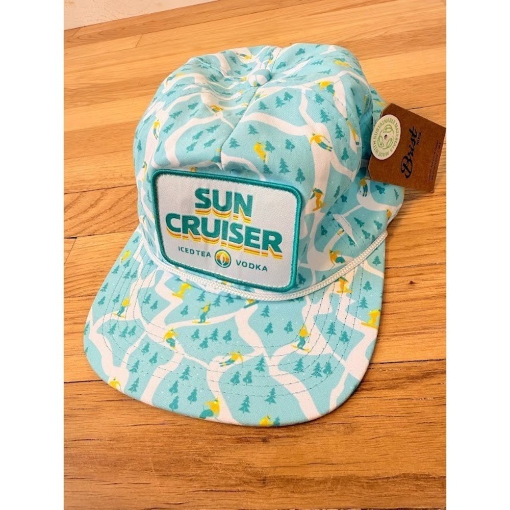 Sun Cruiser Hat Festival Boho Iced Tea Vodka Snapback Trucker Cap Apres Ski New